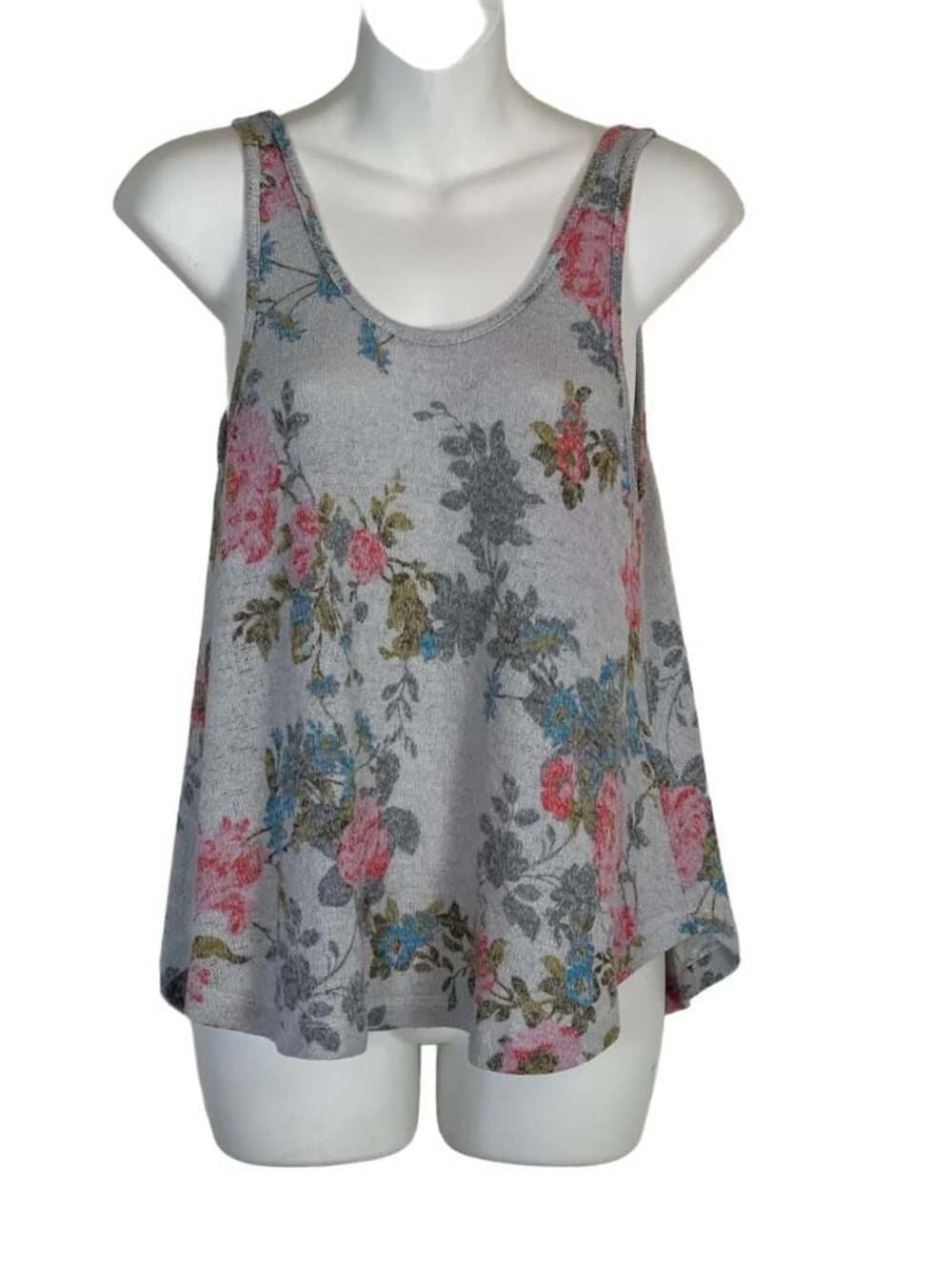 Mental Spread Love Floral Sleeveless Tank Top
